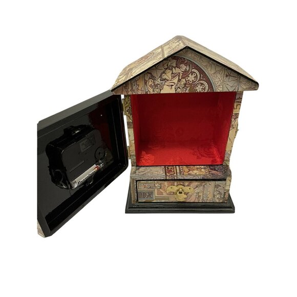 Vintage Monet & Chandon Quartz Desk Clock With Art Nouveau Design  Hidden Storag - Picture 2 of 6